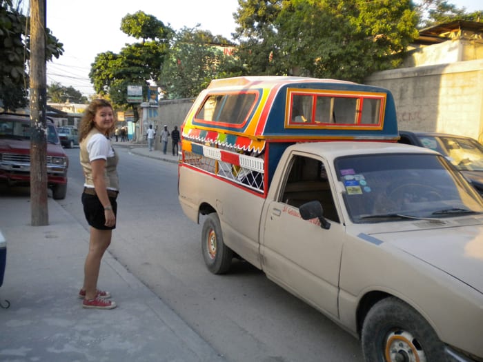 Catching a Tap-Tap in Port-au-Prince