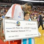 Right – Samuel Dalembert donated $100,000 in January for Haitian relief efforts