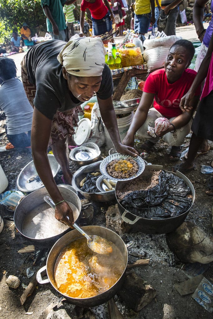 Food in Jacmel, Haiti, photo by Maxence Bradley