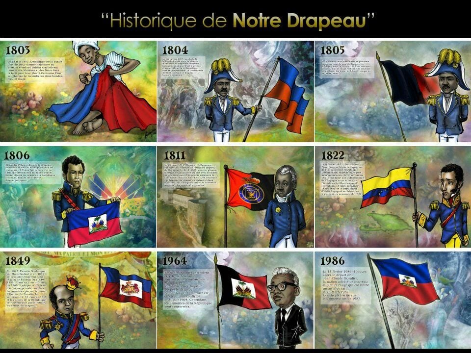 History of the Haitian Flag - photos
