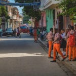 Rue 18 Cap-Haitien, Haiti, School students, photo by Maxim Laroche