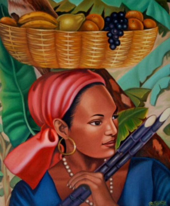 Ti Machan by Gerald Decilien - Haitian Art